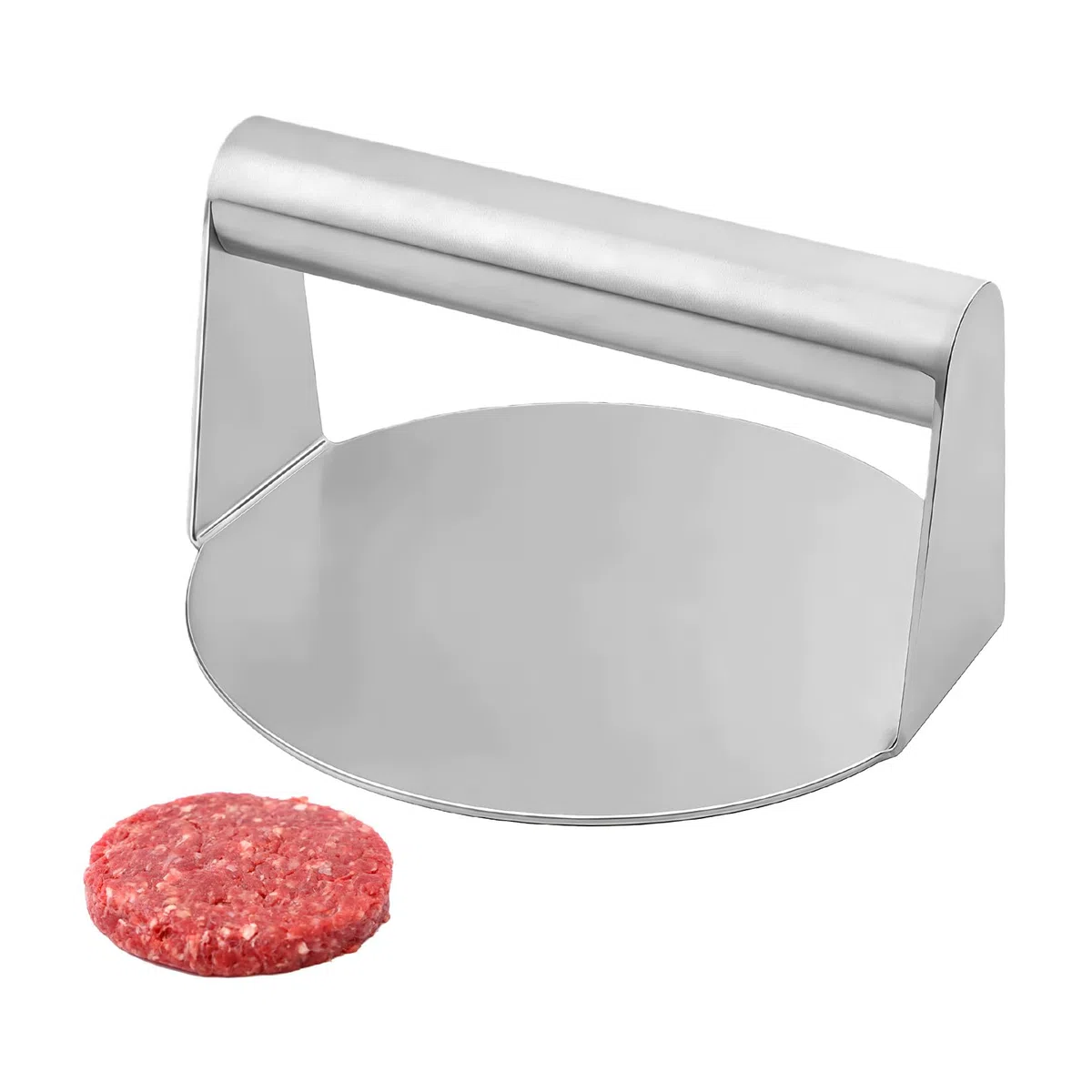 Prensa para hamburguesas, hamburguesas de acero inoxidable, prensa para hamburguesas, hamburguesas, hamburguesas, hamburguesas, prensa de carne Hambuger profesional para hacer petti de cocina