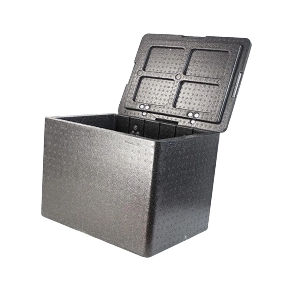Contenedor isotérmico para transporte de alimentos. Caja térmica para mantener comidas frescas durante excursiones en barco y barbacoas. Ideal para dormitorios. Caja, Negro, 30 litros