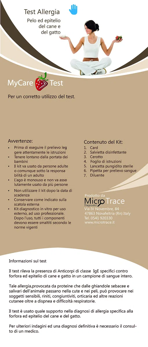 Home Test Alergia epitelio y pelo PERRO y GATO