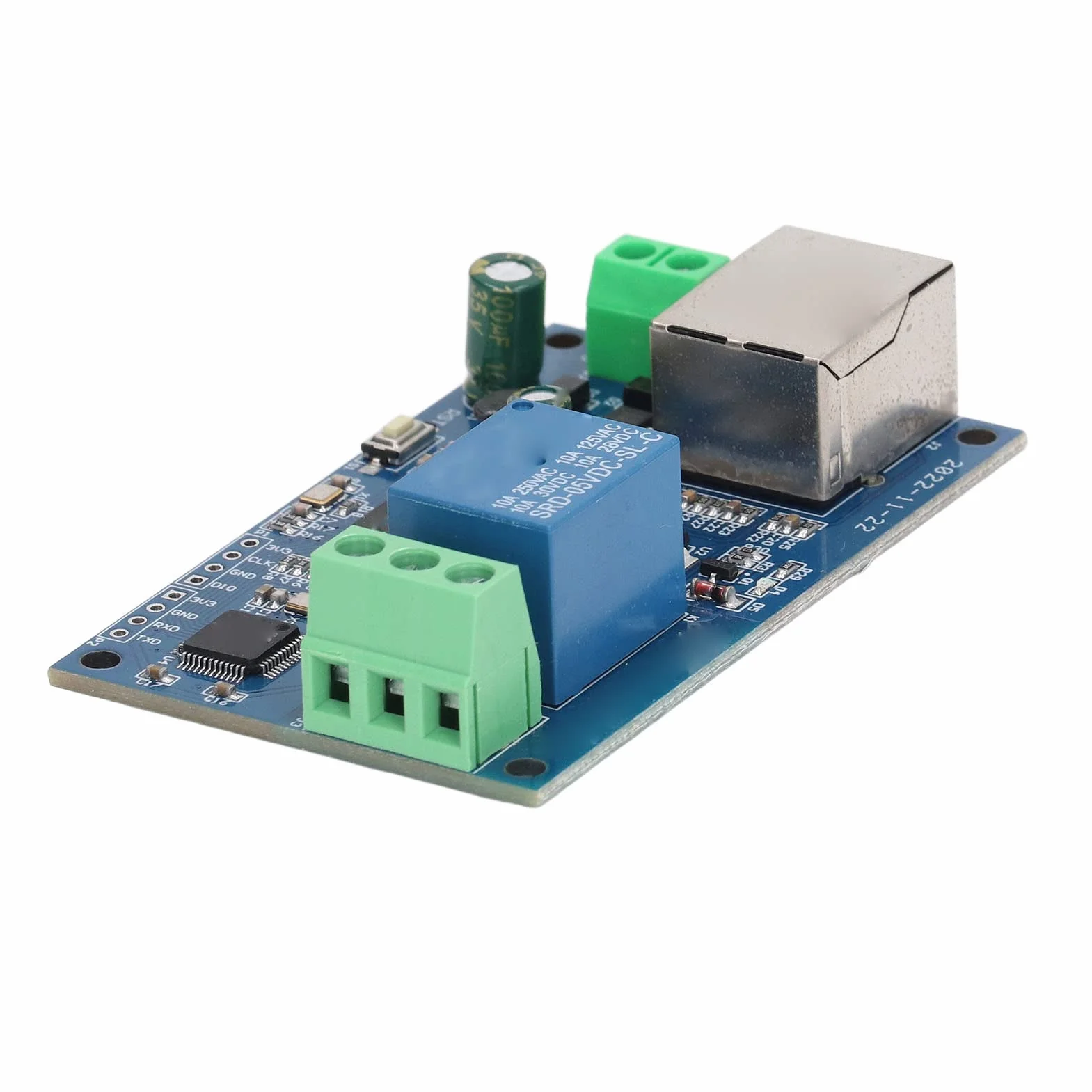 Módulo de relé de Red, Módulo de relé RTU de 1 Vía Módulo Controlador Ethernet Módulo de Relé de Red de Control LAN, Controladores de Proceso