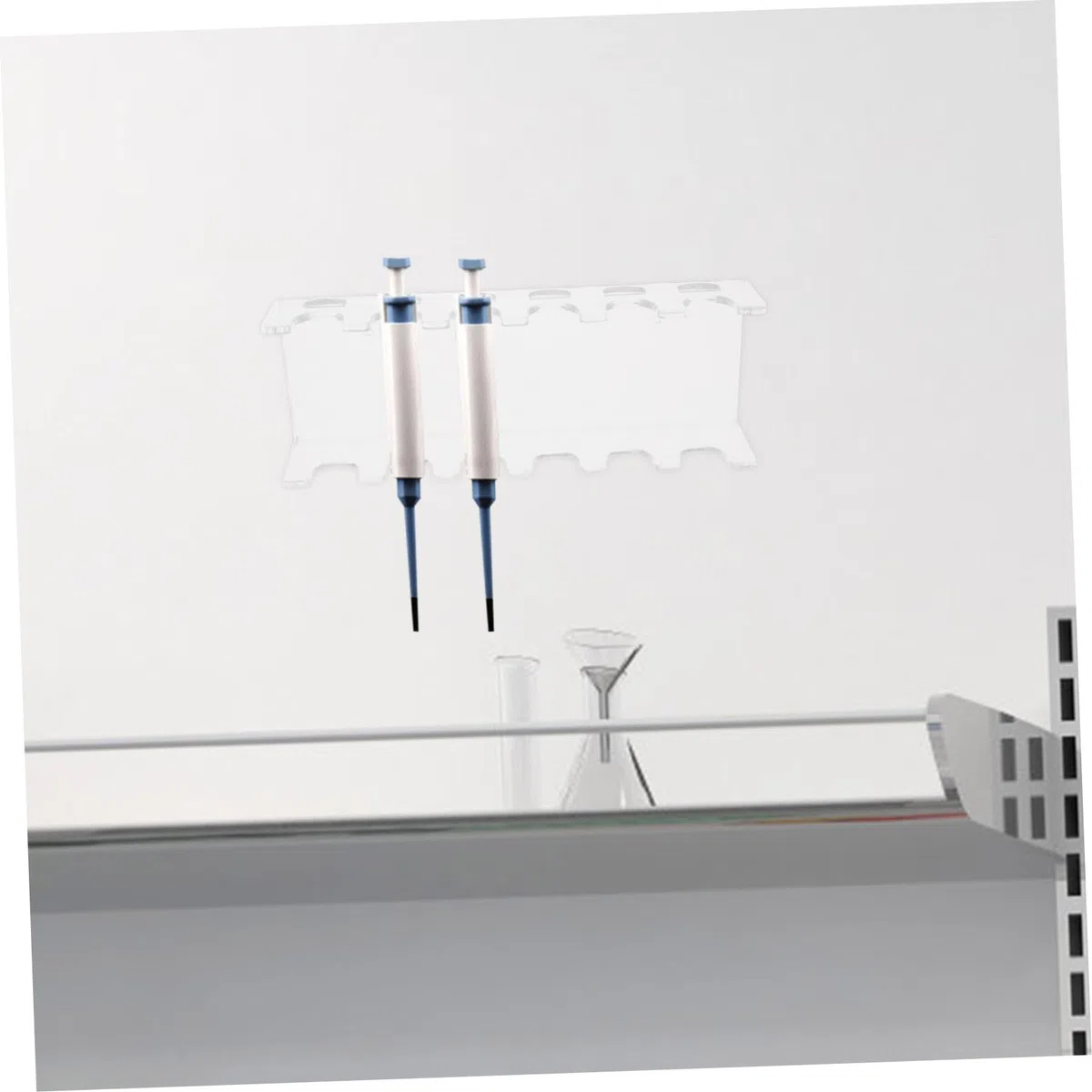 Soporte para Pipetas Transparente para Laboratorio Expositor de Pipetas para Almacenamiento de Experimentos Ranuras