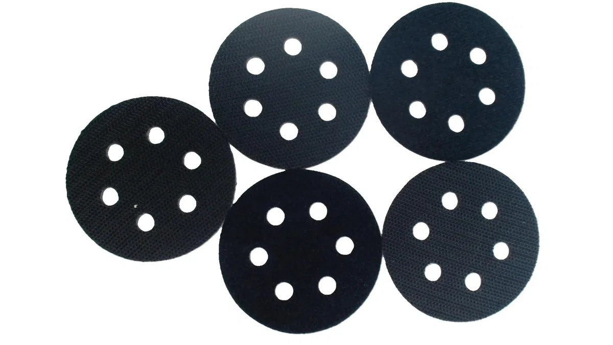 Mirka Almohadilla Protectora Ø 77 mm 6 Agujeros 5 Piezas Cierre Adhesivo | Protección para discos de lijado con cierre adhesivo 6 agujeros compatible con lijadoras y pulidoras profesionales