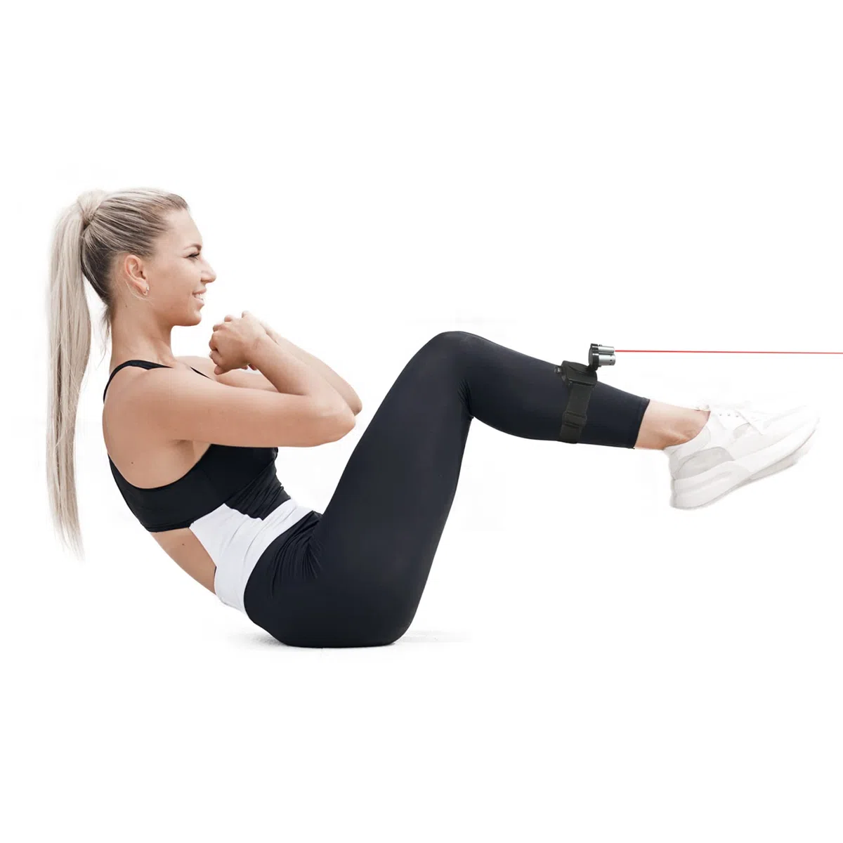 Linterna frontal láser LED recargable con cinturón ajustable, para pruebas de control sensorimotor y fisioterapia
