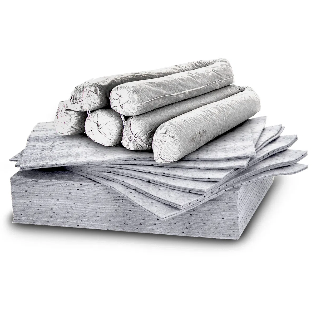 Alfombra ecológica absorbente de aceite 25 piezas 35l set guantes manguera para recogida de aceite agua combustible eliminación de manchas
