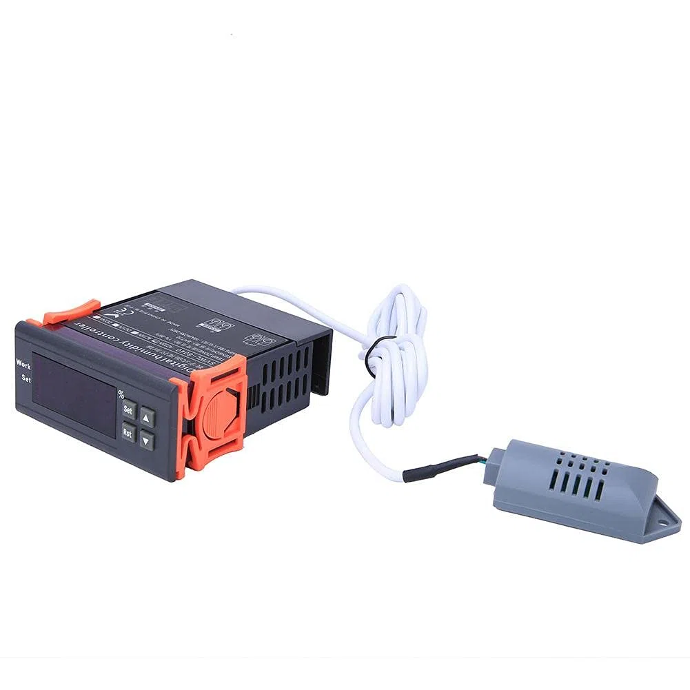 DEWIN Control De Humedad, Controlador De Humedad Digital 220V Rango de Controladores de Control Digital De Humedad Del Aire 1-99% De Humedad Relativa Tipo HM-40