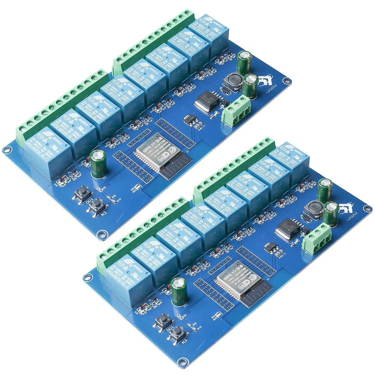 Módulo de relé ESP de 8 canales: WiFi Bluetooth BLE módulo ESP-32 Relé placa de desarrollo DC 5 – 30 V relé para placa de desarrollo secundaria ESP (LC-Relay-ESP-8R-D5