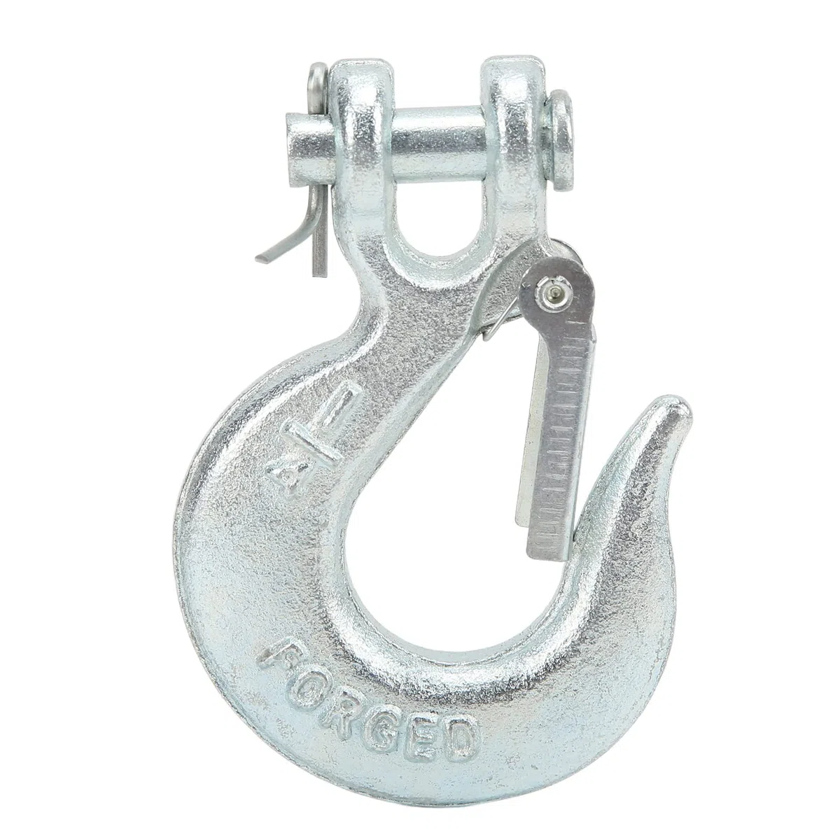 Yctze Gancho de Horquilla, Gancho Deslizante de Horquilla de 1/4 Pulgadas con Pestillo de Seguridad, Gancho de Acero Forjado G70 de Carga de 7800 Libras para Cadenas de Vehículos de Remolque de Camion