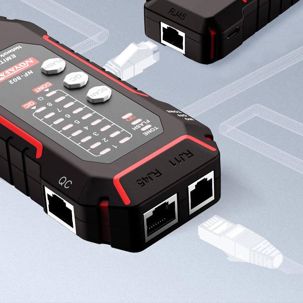 NOYAFA NF-802 Multifunctional Cable Guide Instrument, Network Cable Tester, Multifunctional Anti-Interference Cable Guide Instrument