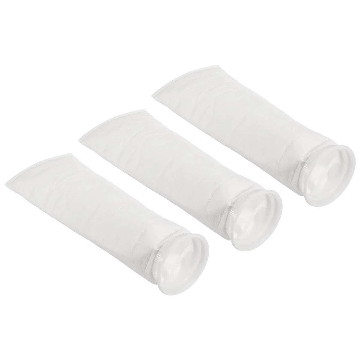 PATIKIL 4 Pulgada Anillo Filtro Calcetines, 3 Paquete 5 Micras Malla Bolsas Piscina Desnatadora Cesta
