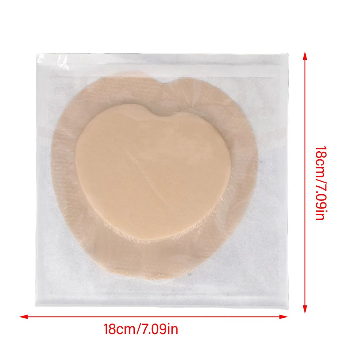 Apósito Adhesivo de Espuma de Silicona con Borde, 4 piezas 18 x 18 Cm, Para el tratamiento de heridas crónicas y agudas, Vendajes Adhesivos para Heridas, Apósito Hidrocoloide Estéril para ancianos