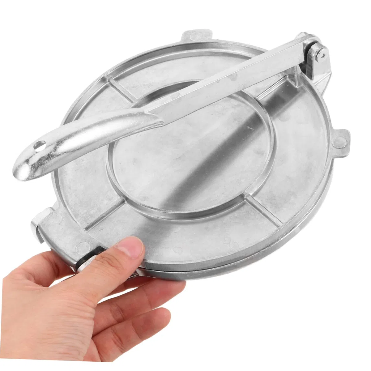Mikikit Prensa Manual Diseño Fácil para Principiantes para Hacer Bolas de Masa y Molde para Empanadas de Aleación de Aluminio y Grosor Consistente