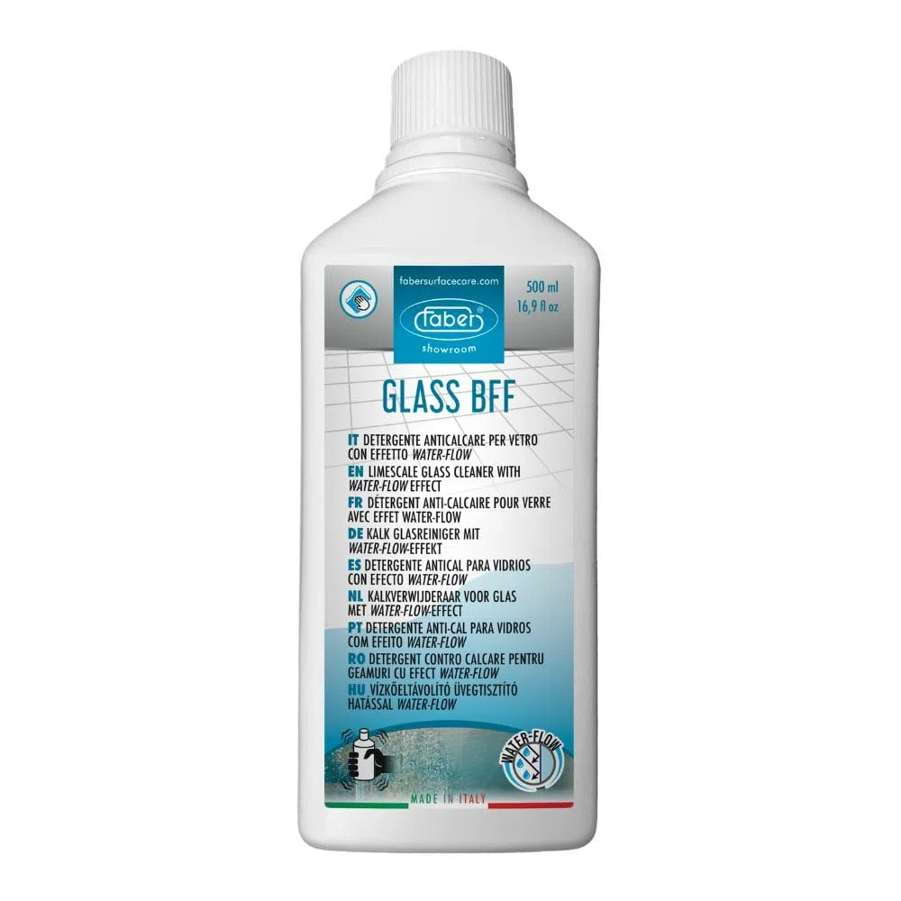Faber - Glass BFF - Detergente eliminador de Cal para el Vidrio