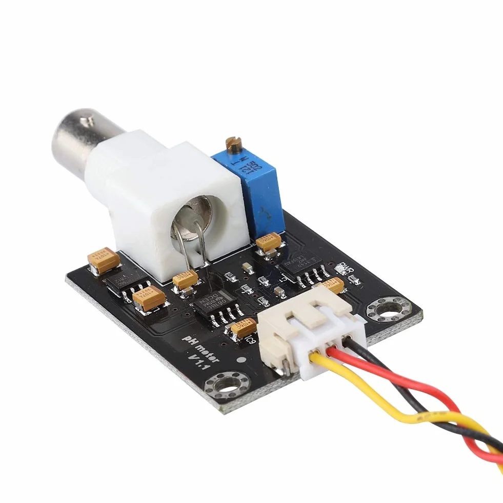 VBESTLIFE Módulo de Sensor de pH de 5 V + Sensor de código de Prueba de electrodo Compuesto de sonda de pH con Conector BNC