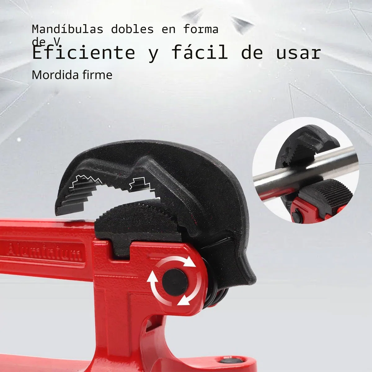 Vicio Tubería Portátil, Abrazadera de Tubería Portátil Multifuncional, Visor de Apretación, Autotensión, Abrazaderas de Tubo Manual Fijo para Tuberías, Accesorios, Válvulas