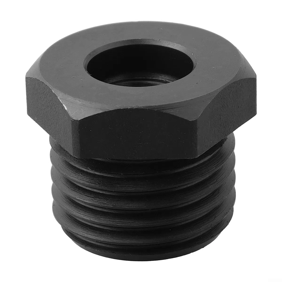 Adaptador de mandril de torno de madera, adaptador de husillo de rosca de 33 x 3,5 mm a 18 x 1,5 mm, montaje de bloque + guía de profundidad + perilla - Precisión mejorada