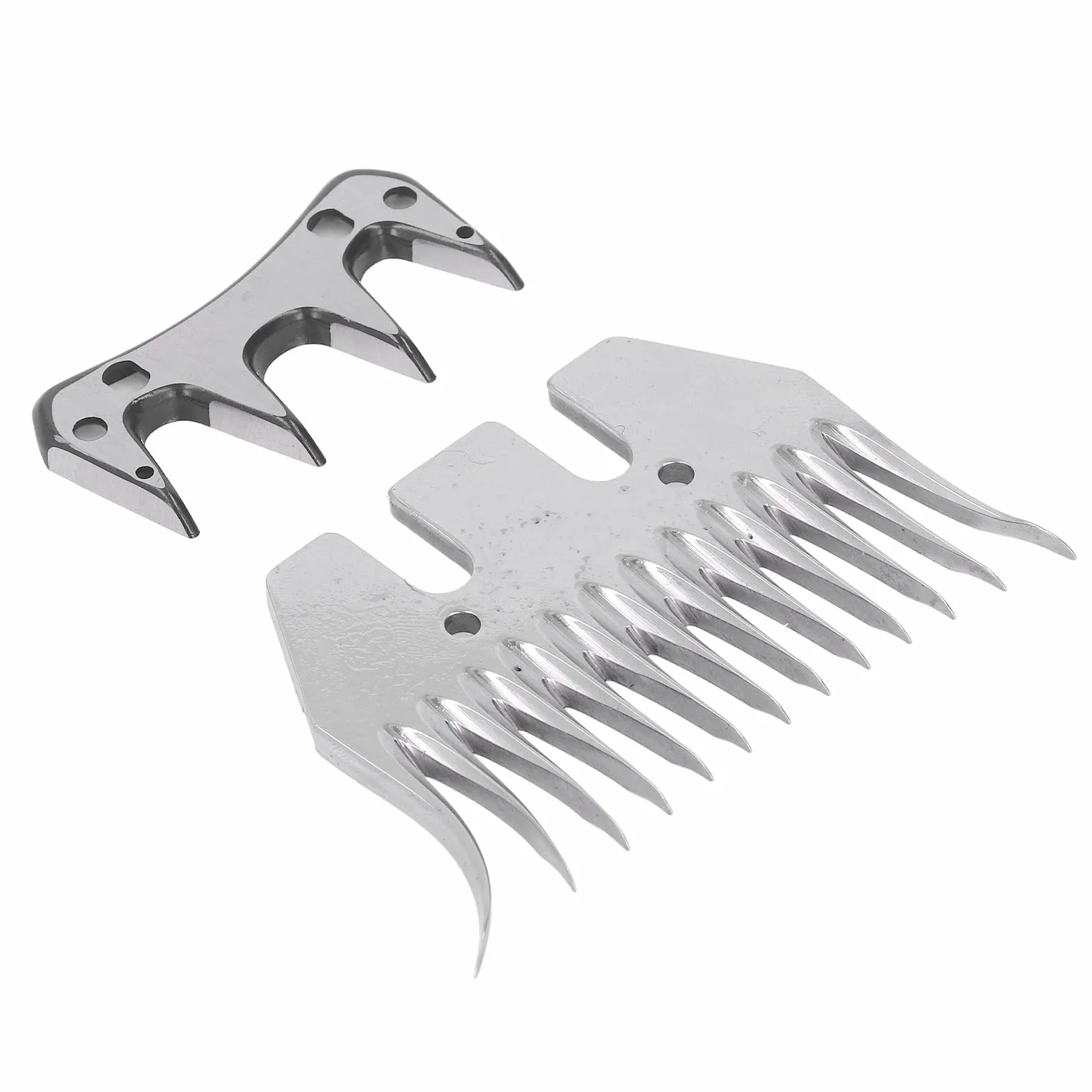 Cuchilla de Tijeras para Ovejas, Herramientas Industriales Curvadas de 13 Dientes, Cortador de Lana, Cortador de Peine, Kit de Accesorios