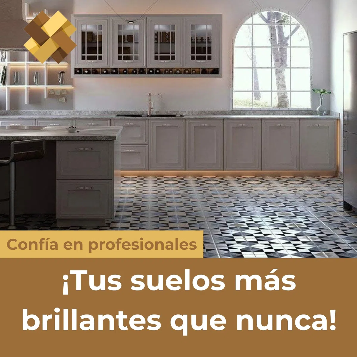Abrillantador para Suelos de Terrazo, Mármol y Mosaicos 1L - Friegasuelos Profesional de Brillo Duradero - Limpiador Protector para Sintasol y Superficies Duras - Cuidado Superior del Hogar