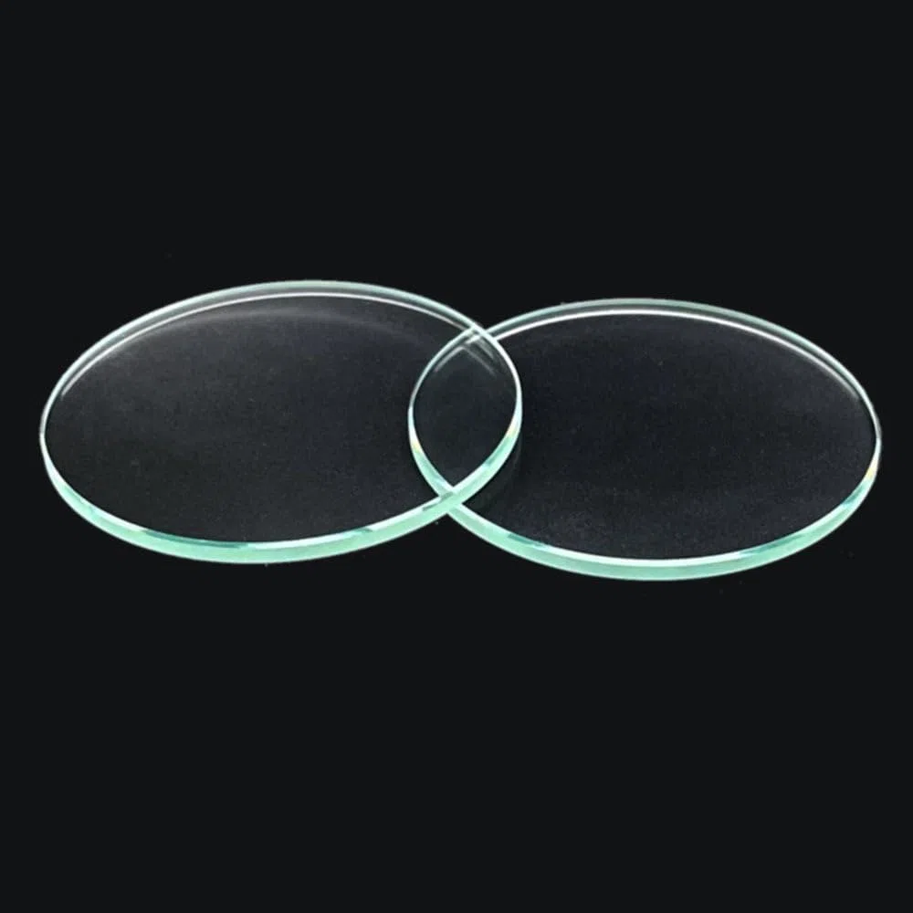 2 uds lente de vidrio plan0 20 23 42 47 55 58 60 63,5 65 74 75 MM, lente de vidrio óptico redondo de 2mm de espesor, lente for linterna(65mm x 2.5mm)