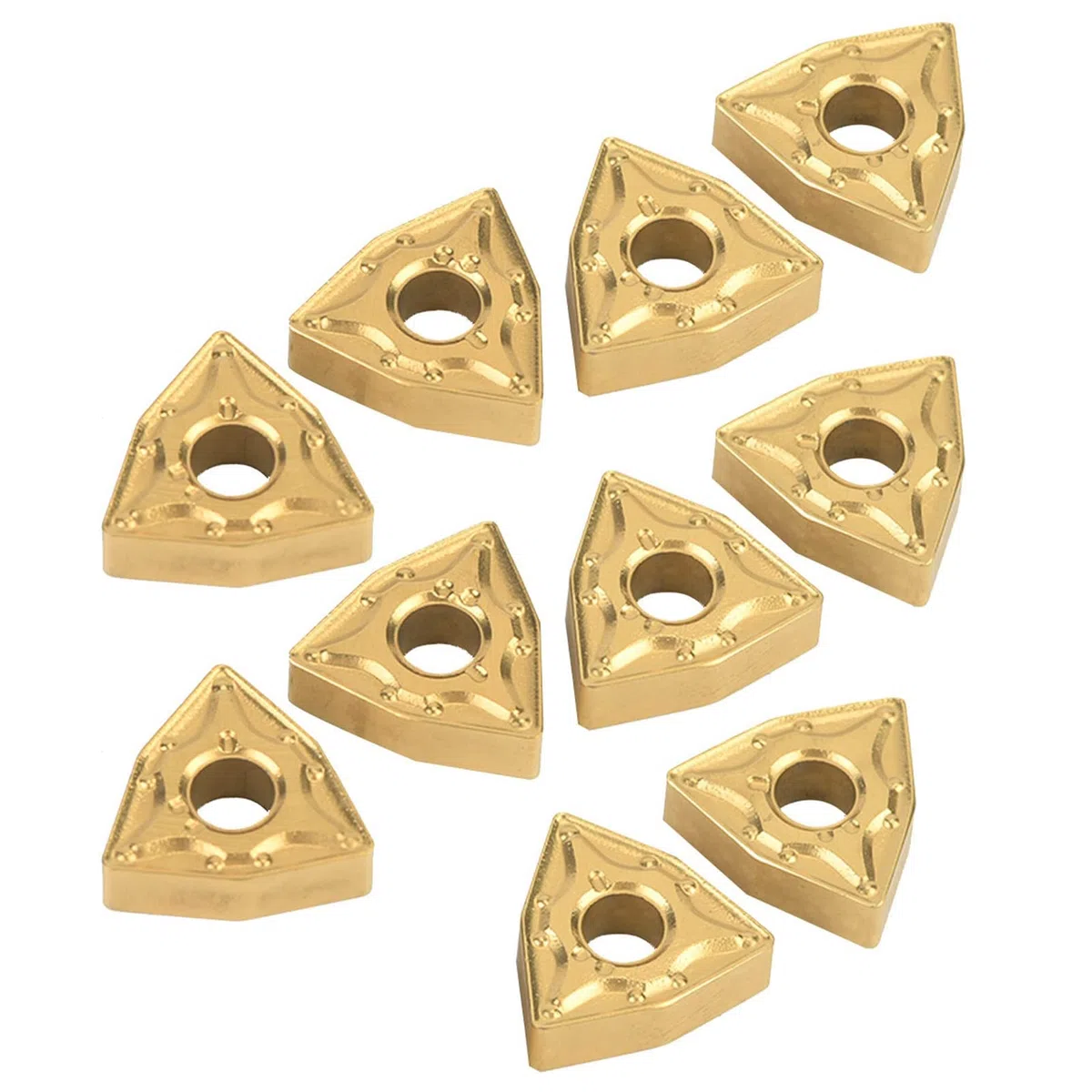 Artillery Cnc Carburo de Duro, 10 Unidades Insertos De Carburo 432 / Wnmg0804 Cnc Insertos Crystal Hoja de Torno Torneado Herramienta Tornear Tornear Tornear Herramienta