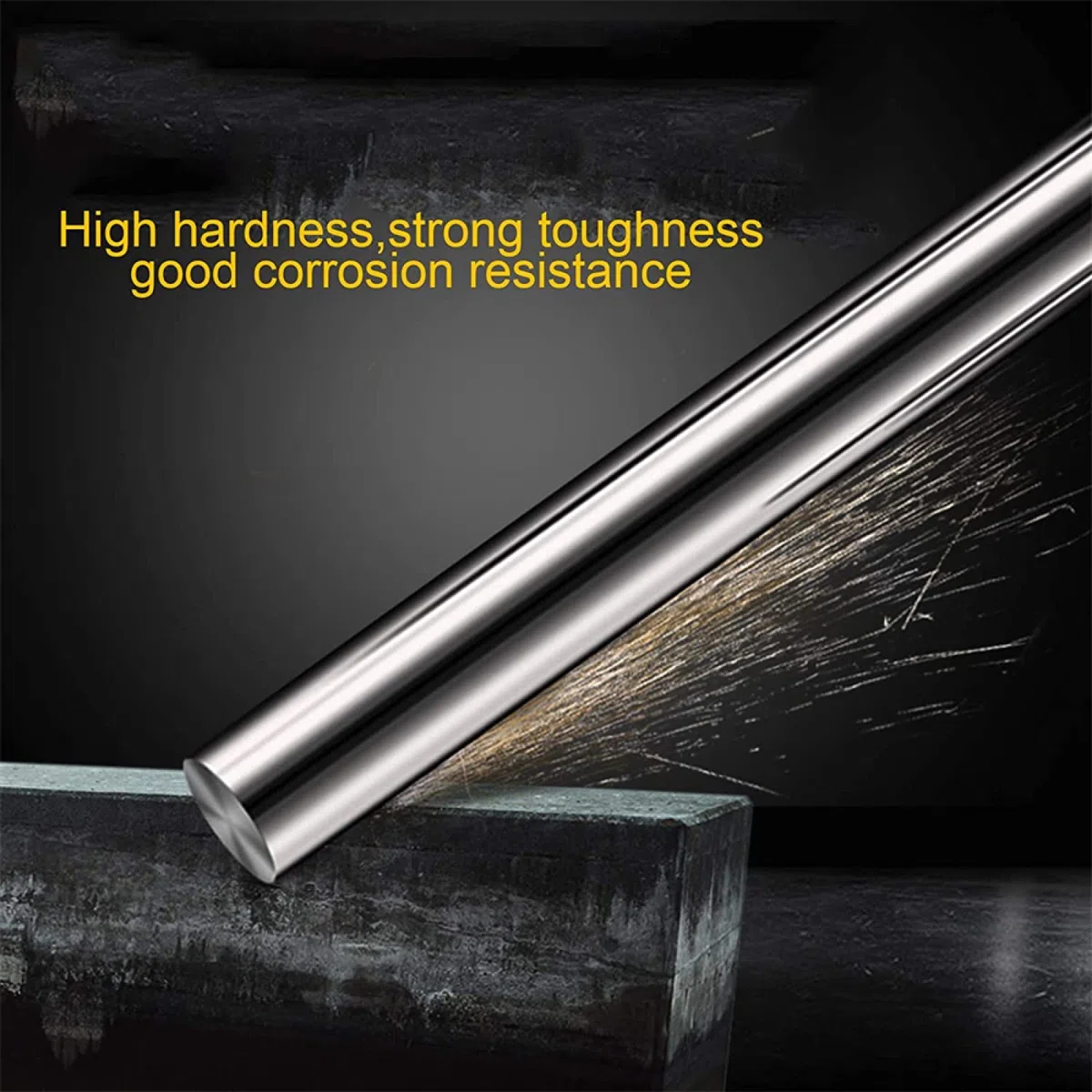4 barras de tungsteno, longitud 250 mm, barras de metal duro, barras fijas para acabado y preprocesamiento, diámetro (0,8 mm)
