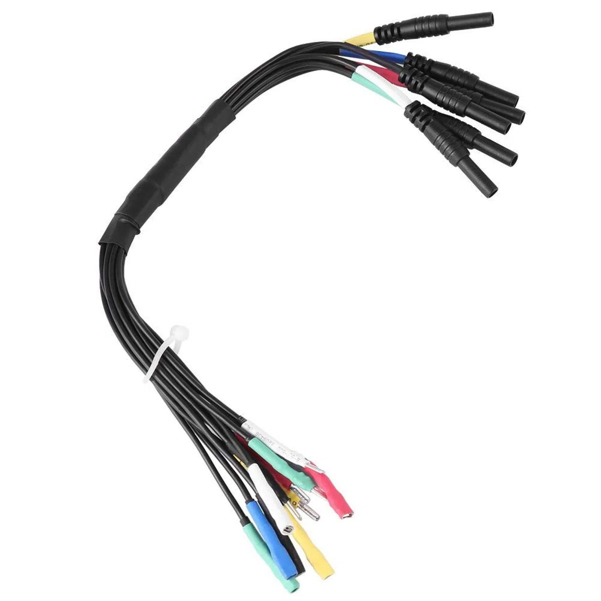 Cables de conexión universales de 6 canales, juego de cables de prueba HT306, HT306 para osciliscopio de diagnóstico automático(Negro)