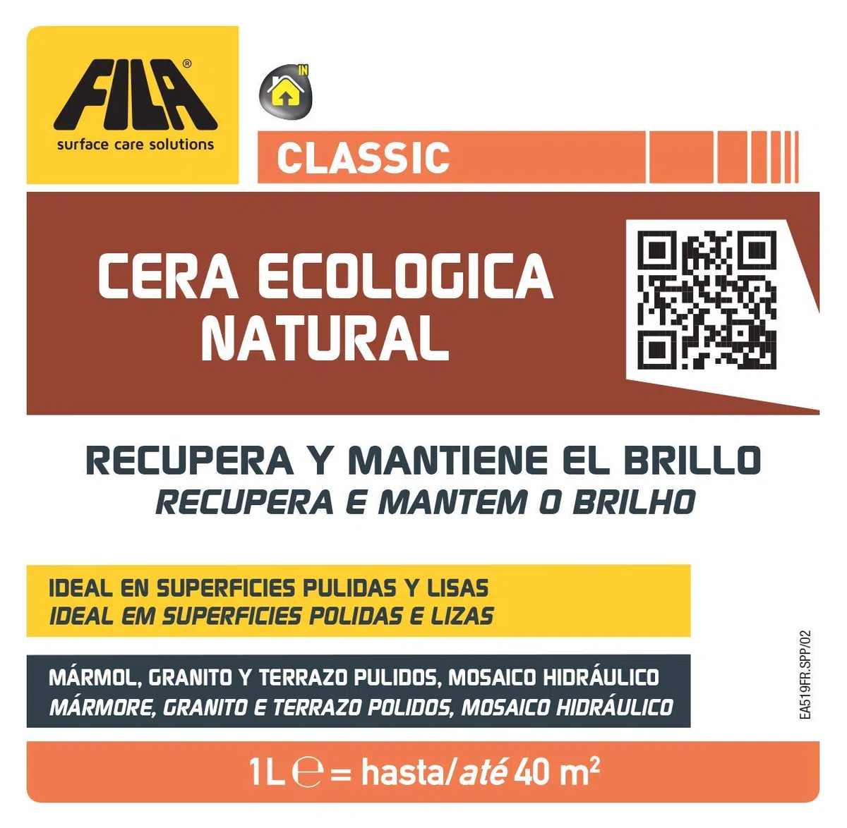 Classic, Cera Para Mármol, Mosaico Hidráulico, Barro Y Piedra Natural. Imparte A La Superficie Un Agradable Efecto Brillo, 1L.