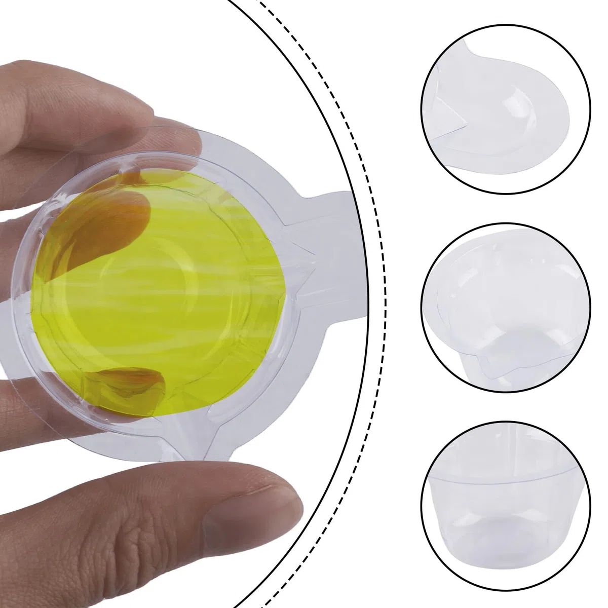 Leikurvo 200 vasos de mezcla de plástico epoxi, vasos de muestra de orina de 50 ml, vasos de orina, vasos de mezcla desechables para prueba de ovulación, prueba de embarazo, prueba de pH