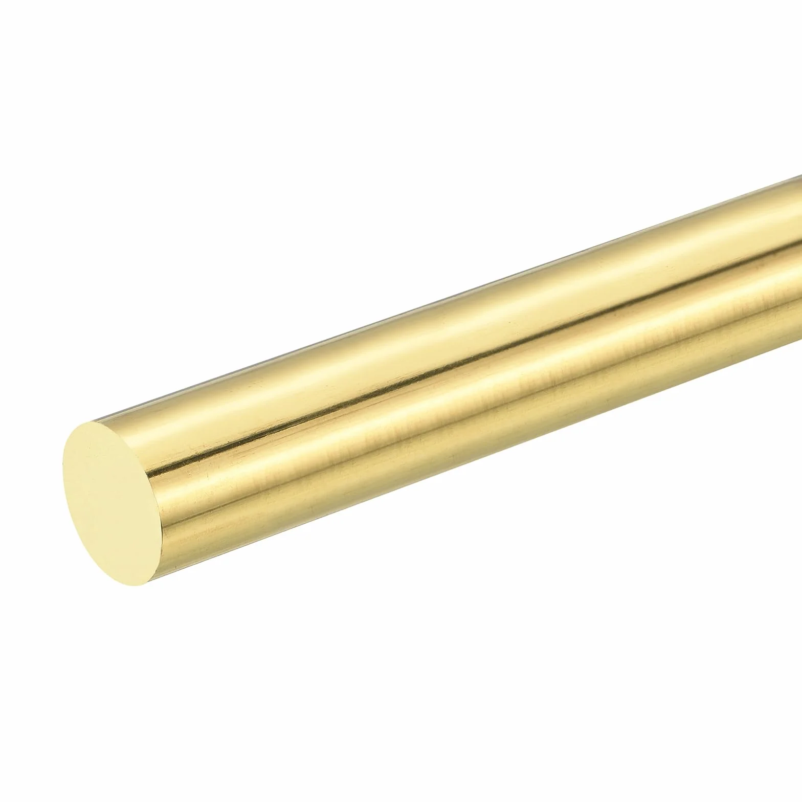 QUARKZMAN 1 Unidad Barra Redonda Maciza De Latón De 25/32" (20mm) De Diámetro, 8" (203mm) De Longitud Barra De Latón H62 Para Industria Construcción Y Manualidades DIY