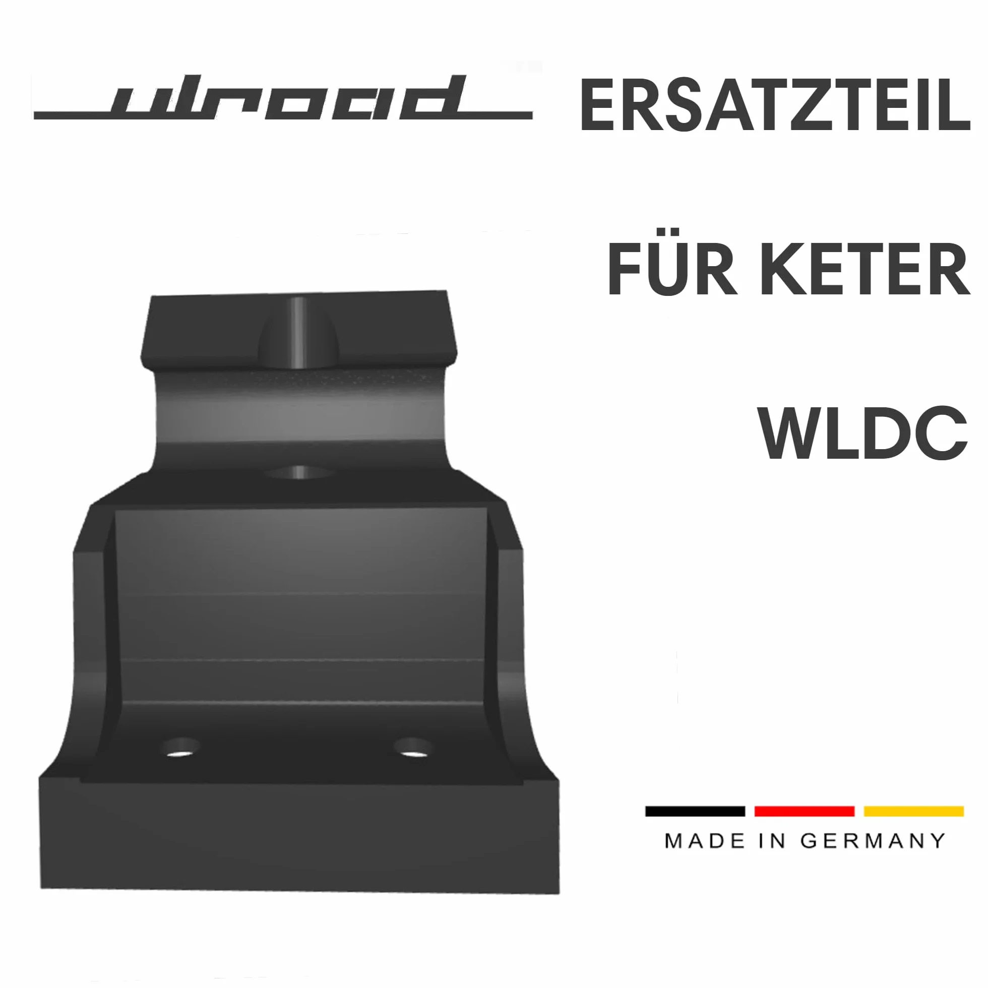 Pieza de repuesto para cierre Keter WLDC de repuesto con solapa de cierre Store-It-Out MAX & Ultra Mülltonnenbox