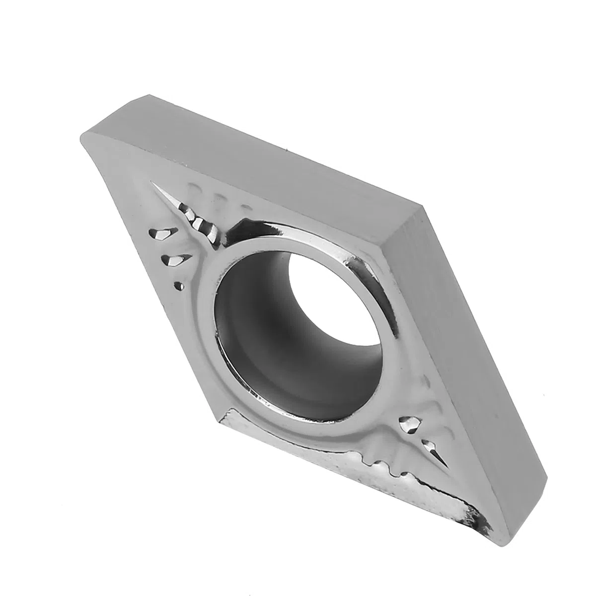 Oumefar 10 Uds DCGT11T304-AK H01 DCGT32.51-AK H01 Insertos de torneado CNC Cortador de torneado de Torno para procesamiento de aleación de Aluminio y Aluminio