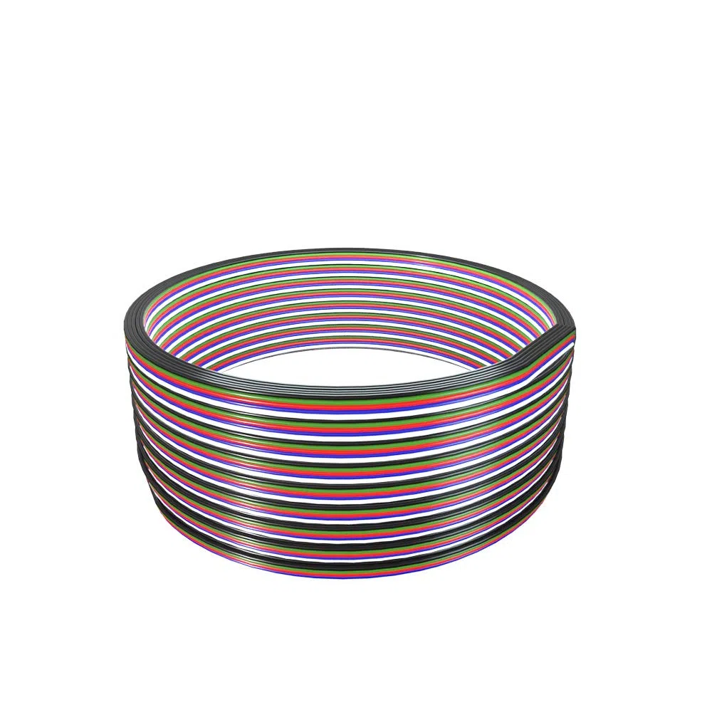 BTF-LIGHTING RGBW Eléctrico Cable de extensión 32.8ft/10m 20AWG Tira de luz LED de cinta de alambre Cable 5 núcleo línea de cable para 5050 RGBW cuerda de cinta LED flexible