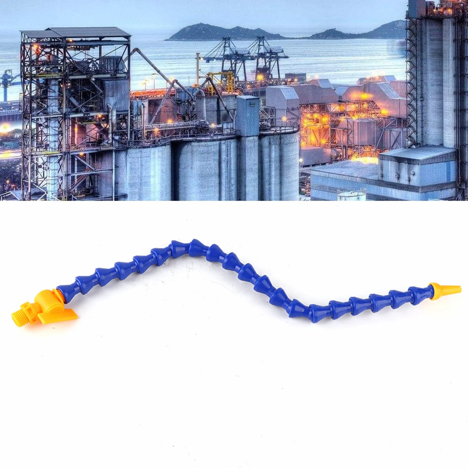 Manguera flexible de refrigeración de agua y aceite con rosca 1/4, 12 unidades, boquilla redonda, tubo de enfriamiento de plástico ajustable para máquinas CNC, fresadoras, tornos, hidráulicos