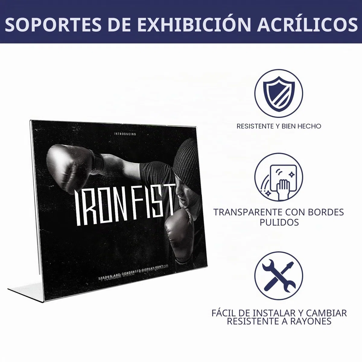 JMIATRY 6 Pack A4 expositor metacrilato, metacrilato a4, Expositor Metacrilato Transparente A4 para Recepción, Oficina, Tienda, Restaurante, Hotel - 297x210MM