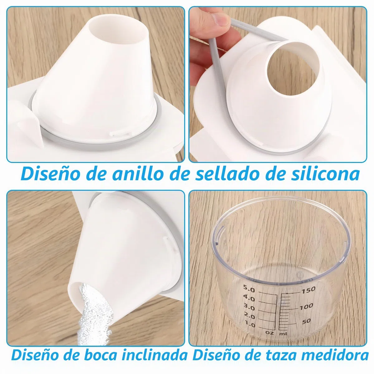 Pack de 2 Detergente Lavadora Liquido, Detergente Lavadora Polvo, Dosificador 2300 ml con Vaso Medidor, Dispensador Transparente para Lavanderia
