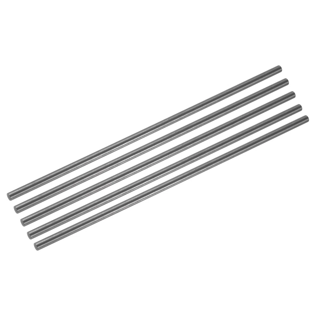 PATIKIL Varilla De Grafito Varilla De Agitación De Grafito Varilla Cilíndrica Varilla De Carbón 200x5mm Negro Para Electrodo Fundición Crisoles Paquete De 5