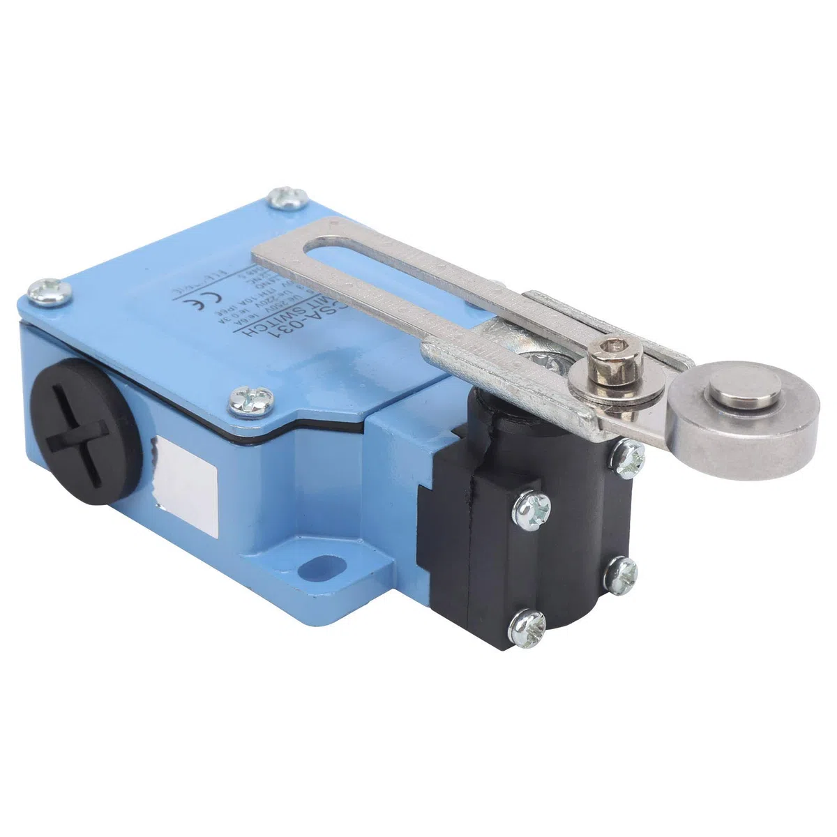 Interruptor de Límite de CSA-031, Interruptor de Límite, Reinicio Automático con Brazo Giratorio de Rodillo Ajustable para Maquinaria, Interruptor de Límite Impermeable IP66
