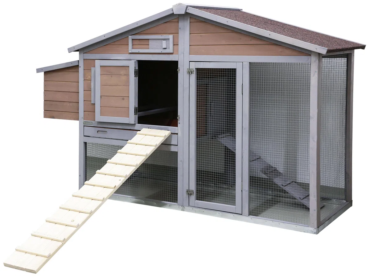 Escalera de Pollo de Madera, 115 x 18 x 3 cm