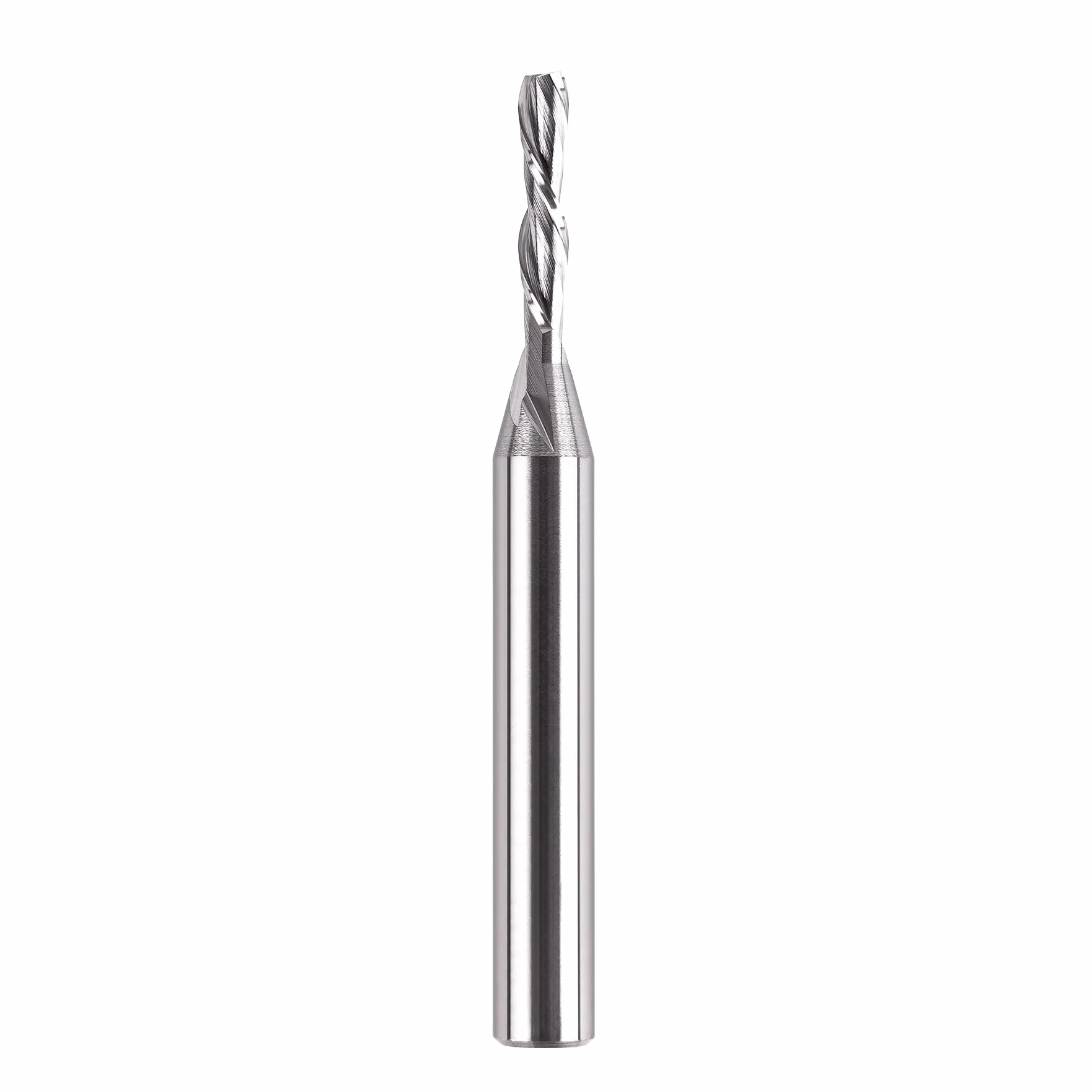 SpeTool Fresas para Madera 8mm Fresa de Ranurar Down-Cut CNC Fresa Espiral HRC55 Diámetro de Corte 4mm Fresa Helicoidal Longitud de Corte 20mm Carburo Herramienta Fresas de Corte para Cortar Madera