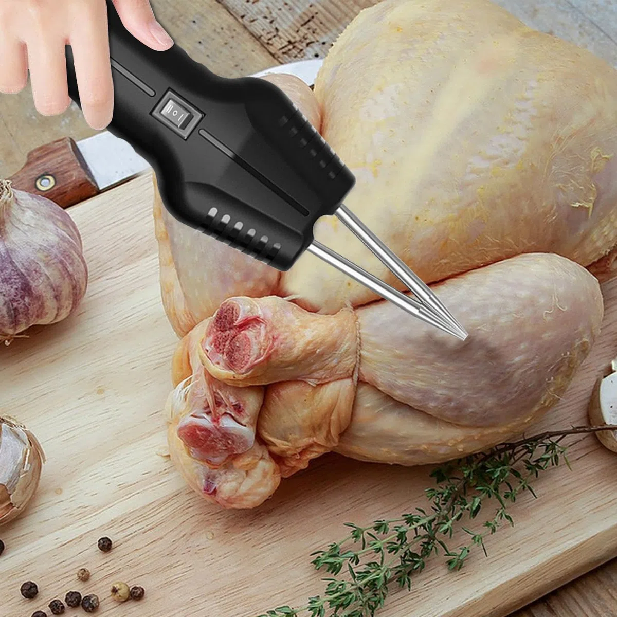Plumosa de pollo, máquina de desplumado portátil, Plumero eléctrico portátil para aves de corral, Herramienta de eliminación de plumas eléctrica de alta velocidad para pájaro, pato, , ardilla y p