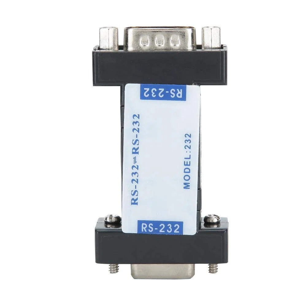 Convertidor RS232 a 232 Aislador óptico 2500V Continuo/7500V Pulso Aislador óptico fotoeléctrico 0-57600BPS Aislador eléctrico óptico con conector DB9 para EIA/TIA RS232 y estándares CCITT V.24