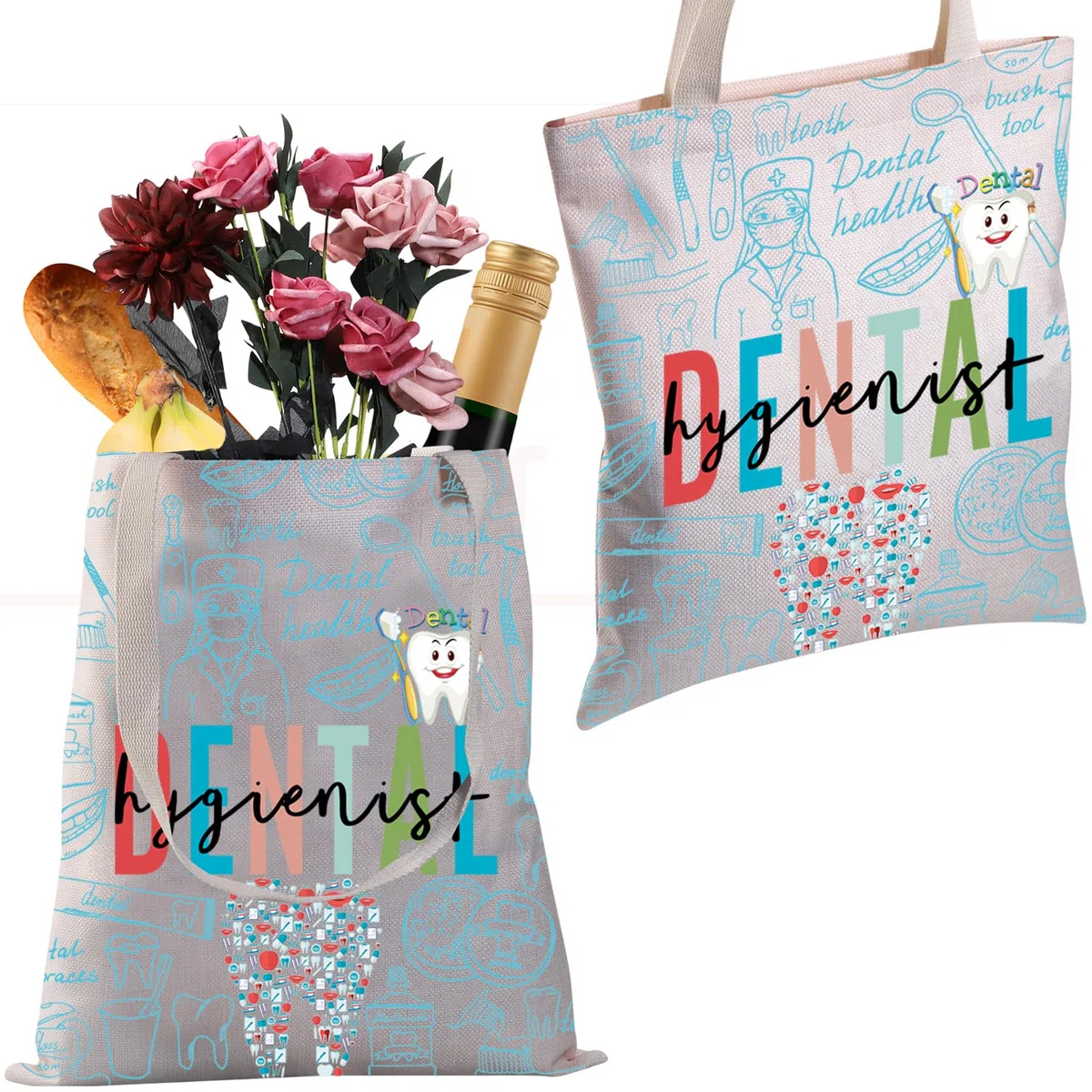 ENSIANTH Bolsa de mano para higienista dental, regalos dentales para mujeres, bolsa de mano de higiene dental, regalo de graduación