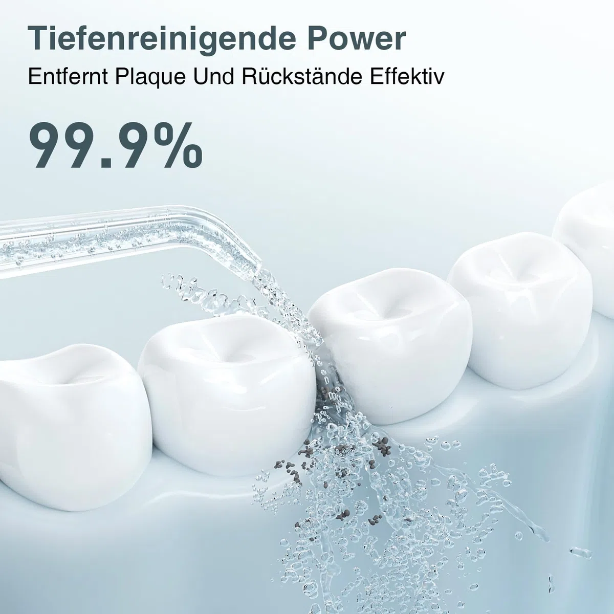 SURFOU Irrigador Dental Portatil Bucal Viaje, Limpiador Dientes Agua Presion Irrigadores Dentales Bucales, Water Flosser for Teeth Limpieza, Profesional Inalambrico Irrigador-dental Con Irradiador
