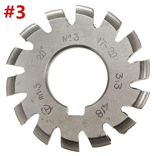 EsportsMJJ Módulo 1,5 Pa20 Alesaje 22 Mm #1-8 Fresa De Engranaje Espiral Hss-7#