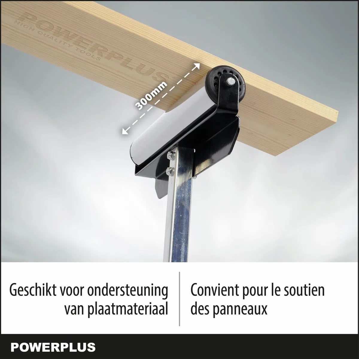 klappbarer Rollbock Materialständer Rollenbock höhenverstellbar 30cm breit - MAX 60 kg Last - Staffelpreis - POWX0700T_VS