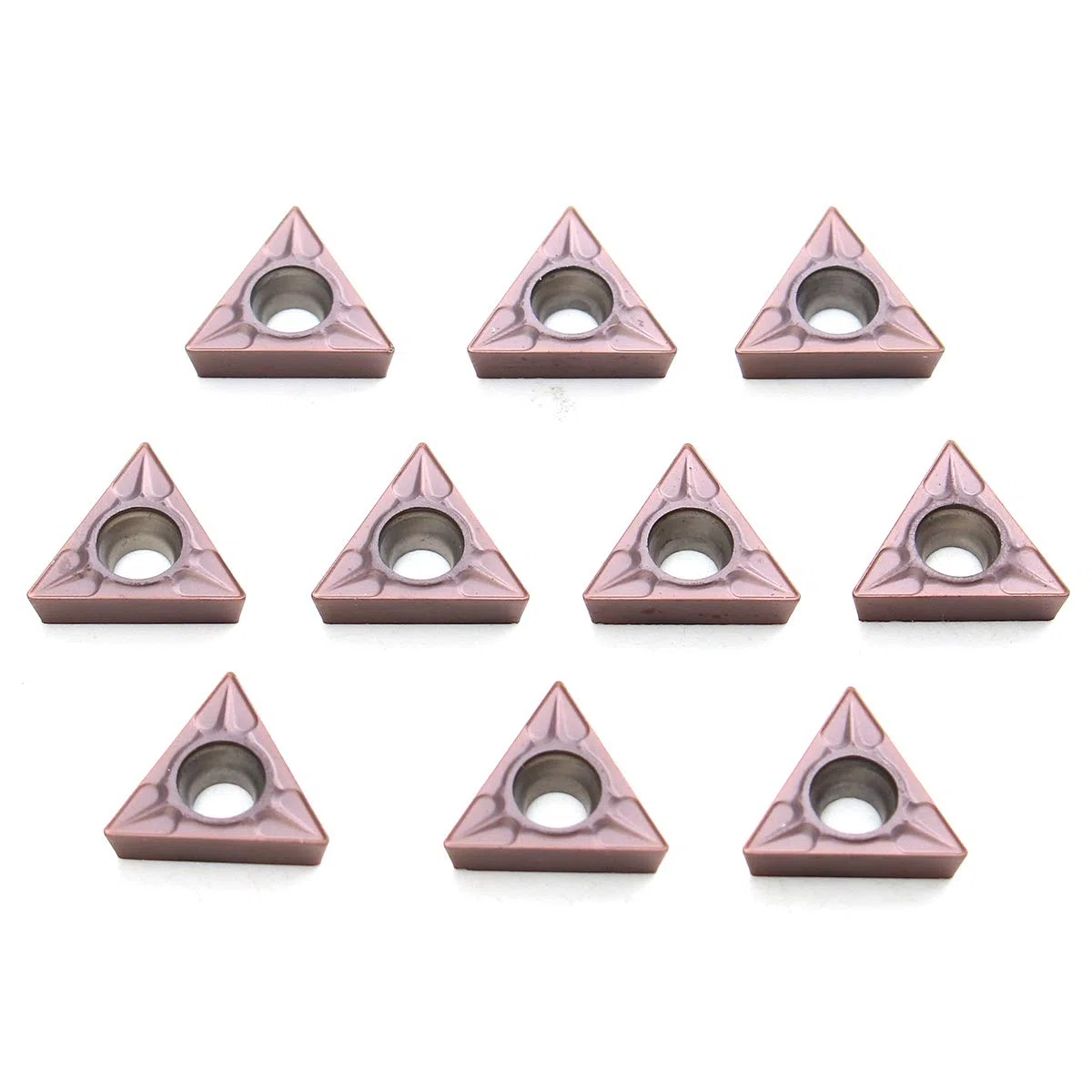 Maizoon Insertos CNC Insertos de torneado de carburo Juego de herramientas de torneado de torno CNC 10 piezas TCMT16T304 VP15TF TCMT32.51 CNC Cortador Torno Herramientas DZ14
