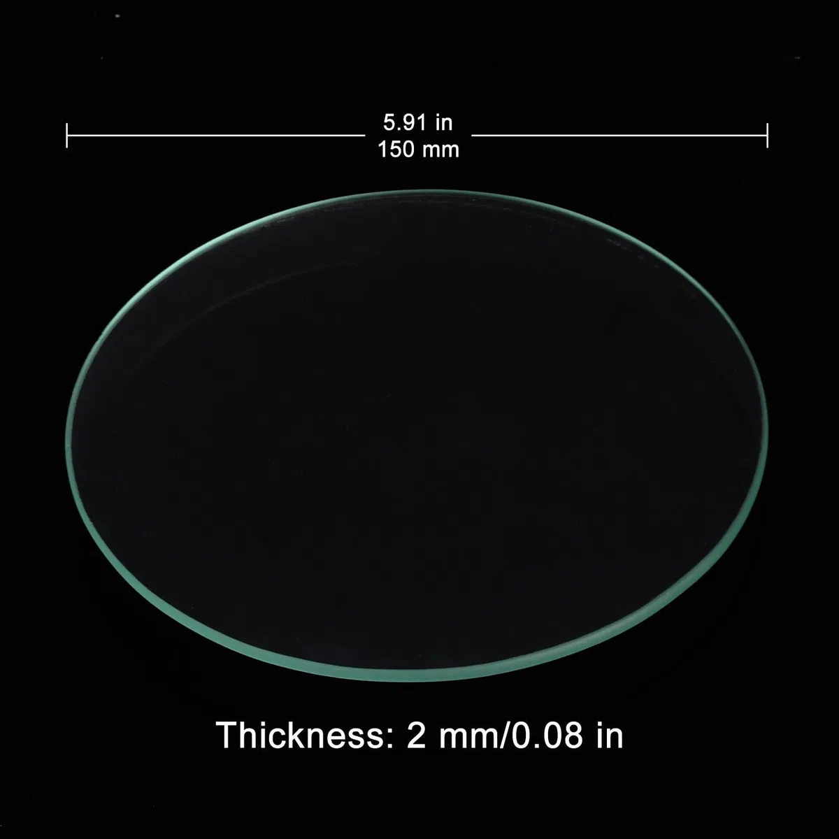 FunChem Conjunto de Vidrios de Reloj de Laboratorio 150 mm Diámetro Externo, Cubiertas Curvas de Vidrio para Vasos de Precipitados, Ideales para Pesaje y Cubrimiento en Uso de Laboratorio, 10 Piezas