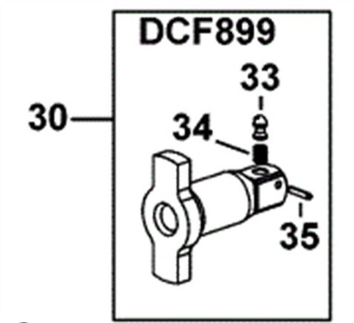 DCF899 Ensamblaje De Yunque Detente N415874 Compatible For DCF899B DCF899M1 DCF899P1 DCF899P2 Accesorios para herramientas eléctricas(1pcs)