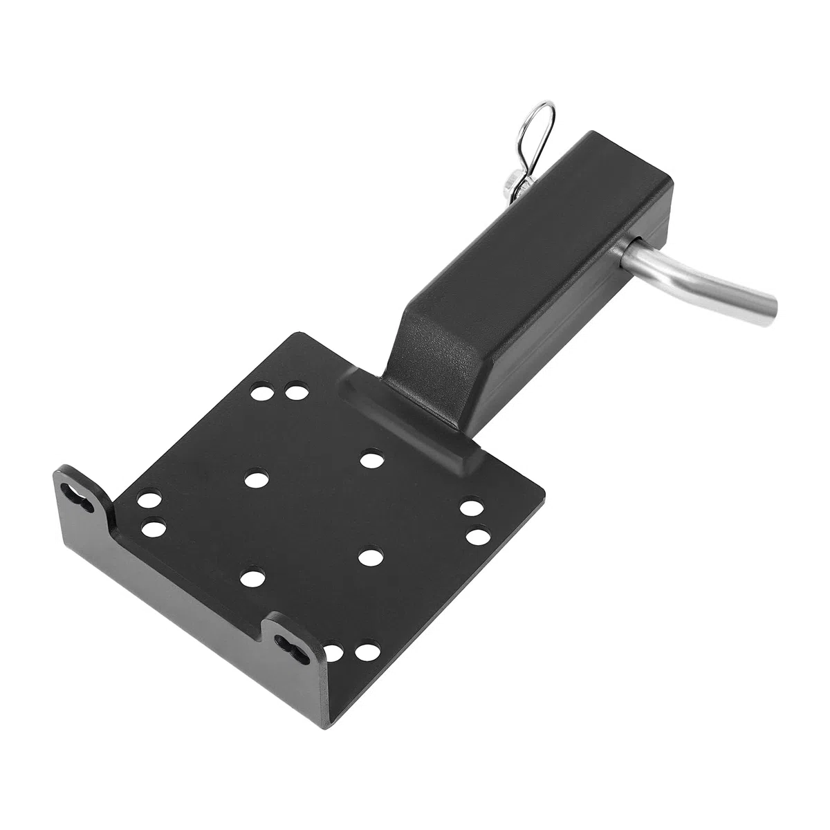 VEVOR Soporte de Cabrestante, Soporte de Enganche de Remolque con Receptor de 50,8 mm, Orificios para Pernos de 2/4, Capacidad de 1633 kg para Vehículos Todoterreno, UTV y Camionetas, Negro