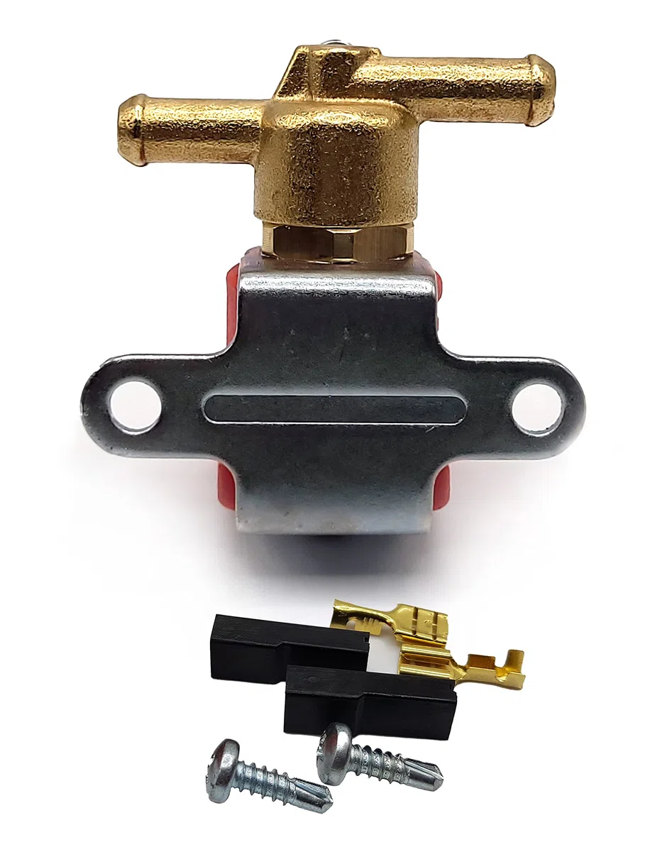LPG GPL - Válvula de cierre solenoide de gasolina y diésel, latón antirrobo, 12 V