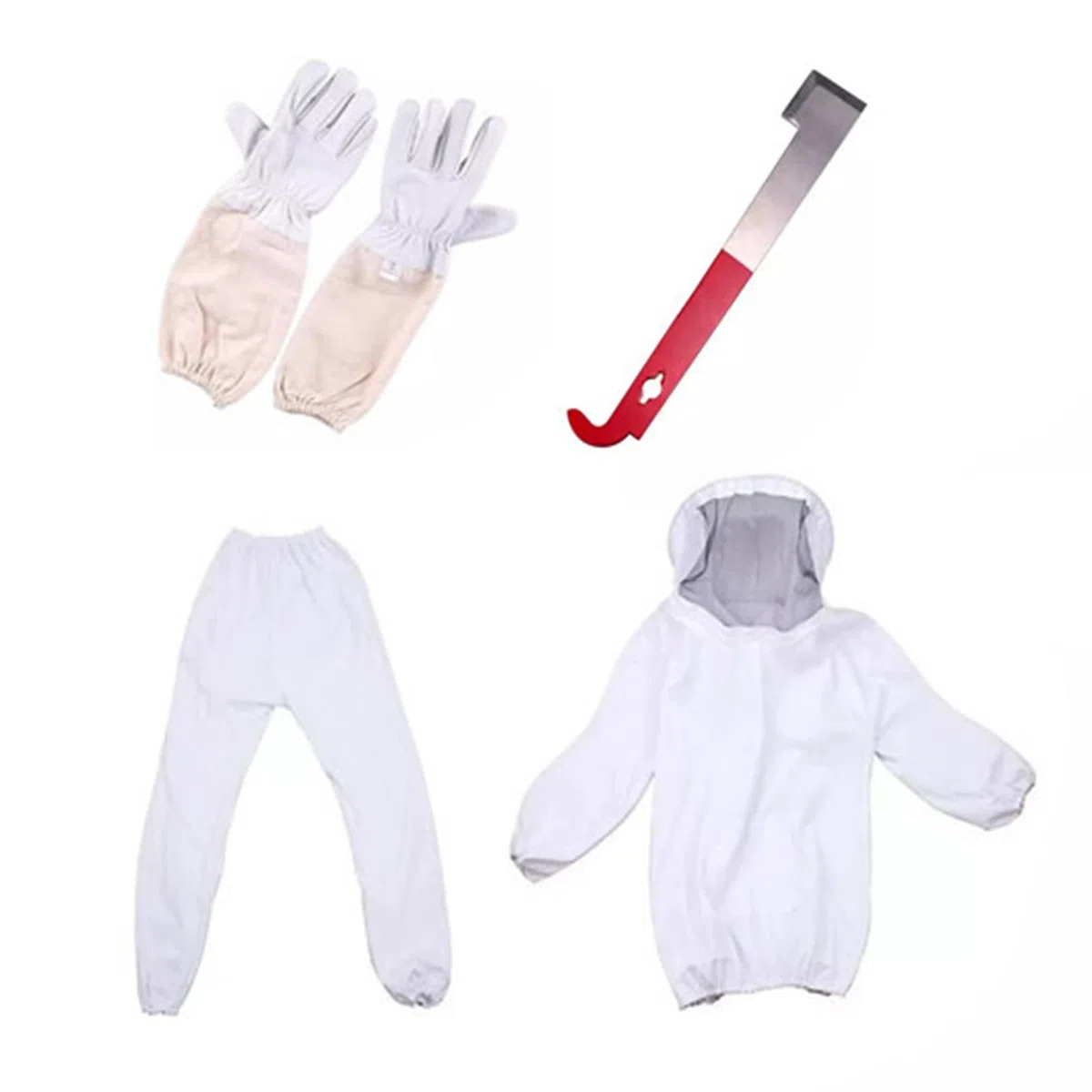 Mono de apicultor, traje de apicultor profesional, protección completa del cuerpo, ropa de apicultura completa con chaqueta, pantalones, sombrero velo, guantes, J Hook, postura para apicultores